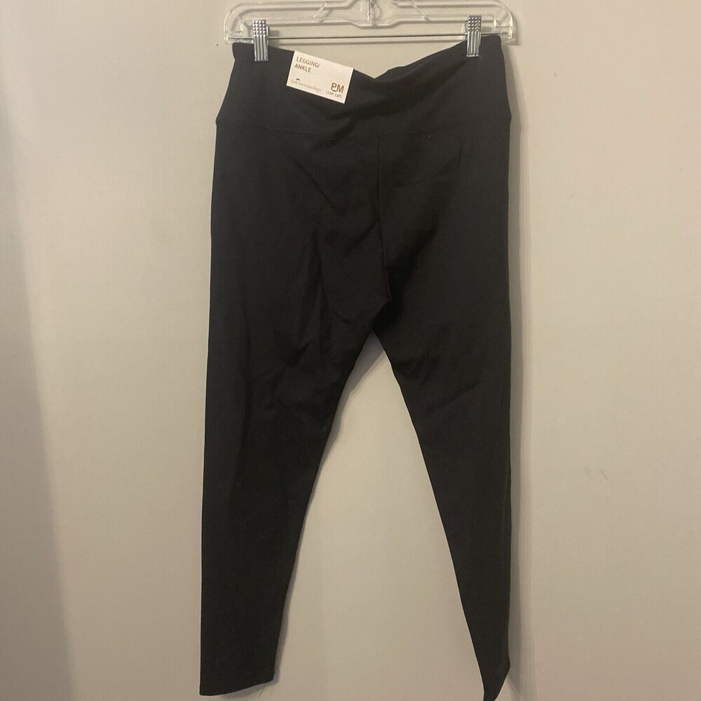 Soft Surroundings Legging/Ankle Black Cozy Leggings Womens Sz Medium Petite NWT
